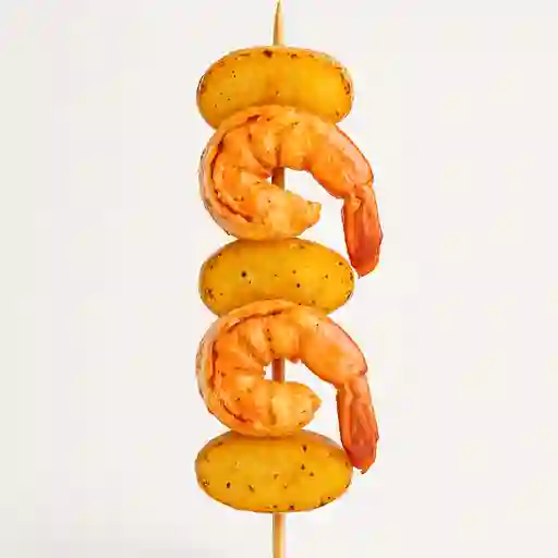 Brochetas De Langostino Sencilla