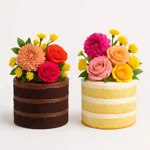 Tortas con Flores