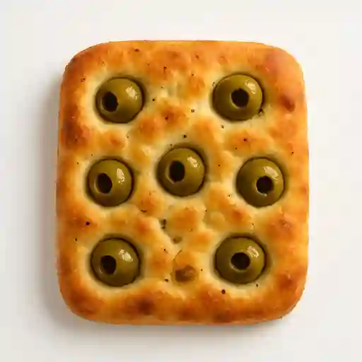 Focaccia con aceitunas