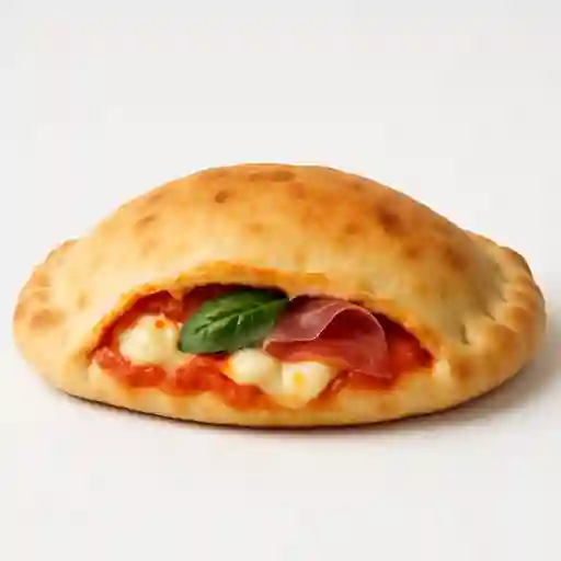 Calzone con mozarrela y serrano