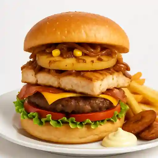 Hamburguesa de Corvina