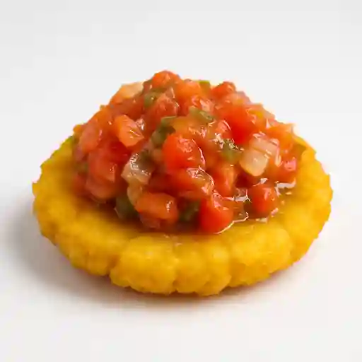 Patacón con Hogao