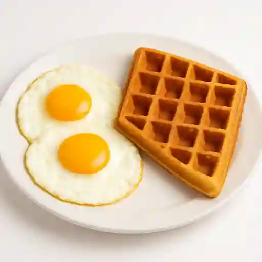 Huevos con Waffle
