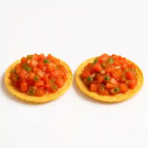 Tostadas con Hogao 2 Piezas