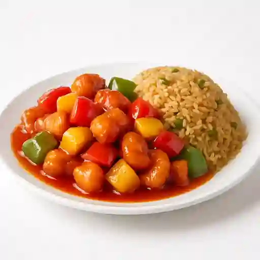Agridulce cerdo o pollo 5 personas