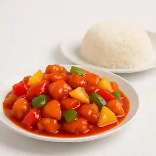 Agridulce cerdo o pollo 7 personas