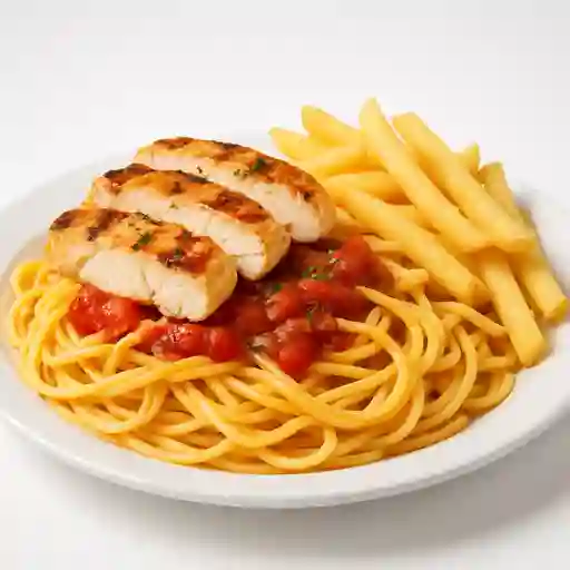 SPAGUETTI CON POLLO