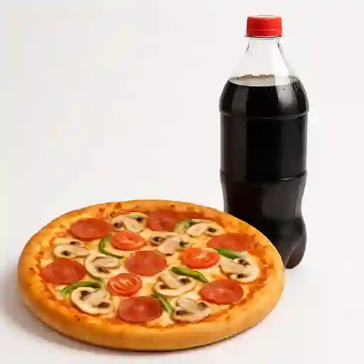 Combo Pizza Mediana y Gaseosa 1 L