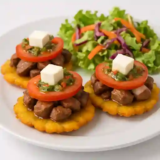 Patacones con Solomo