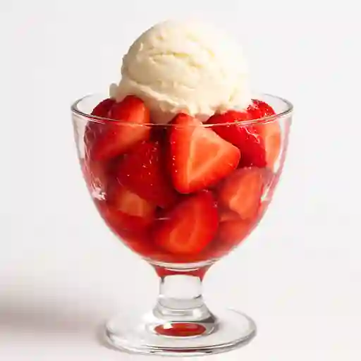 Copa de Fresas con Helado