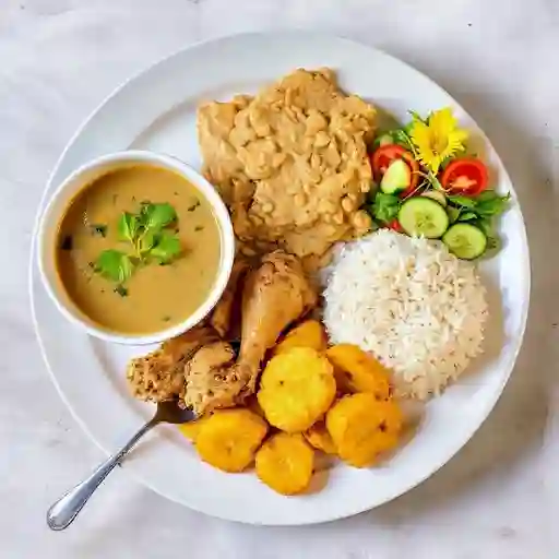 Gallina Guisada en Zumo de Coco