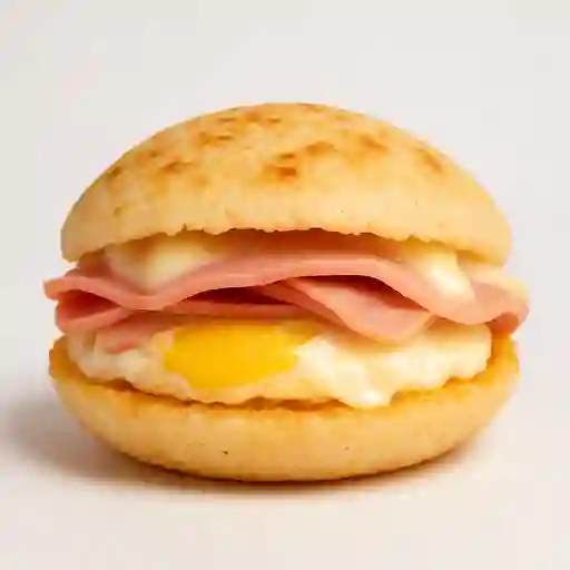 Arepa Huevo, Jamon y Queso