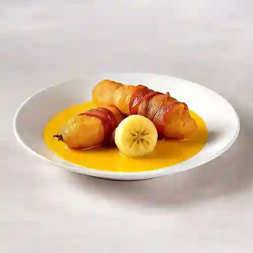 Crocantes Banano En Salsa Uchuvas