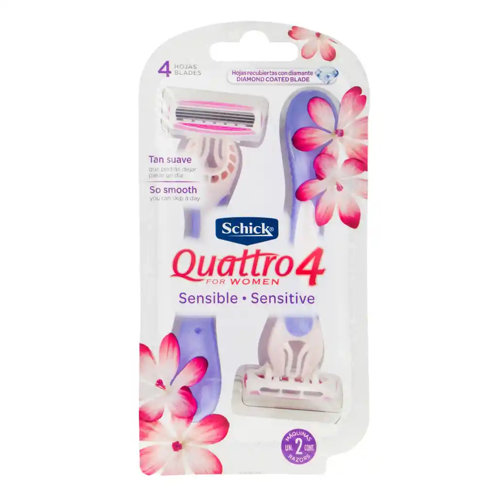 Schick Máquina de Afeitar Quattro para Mujer