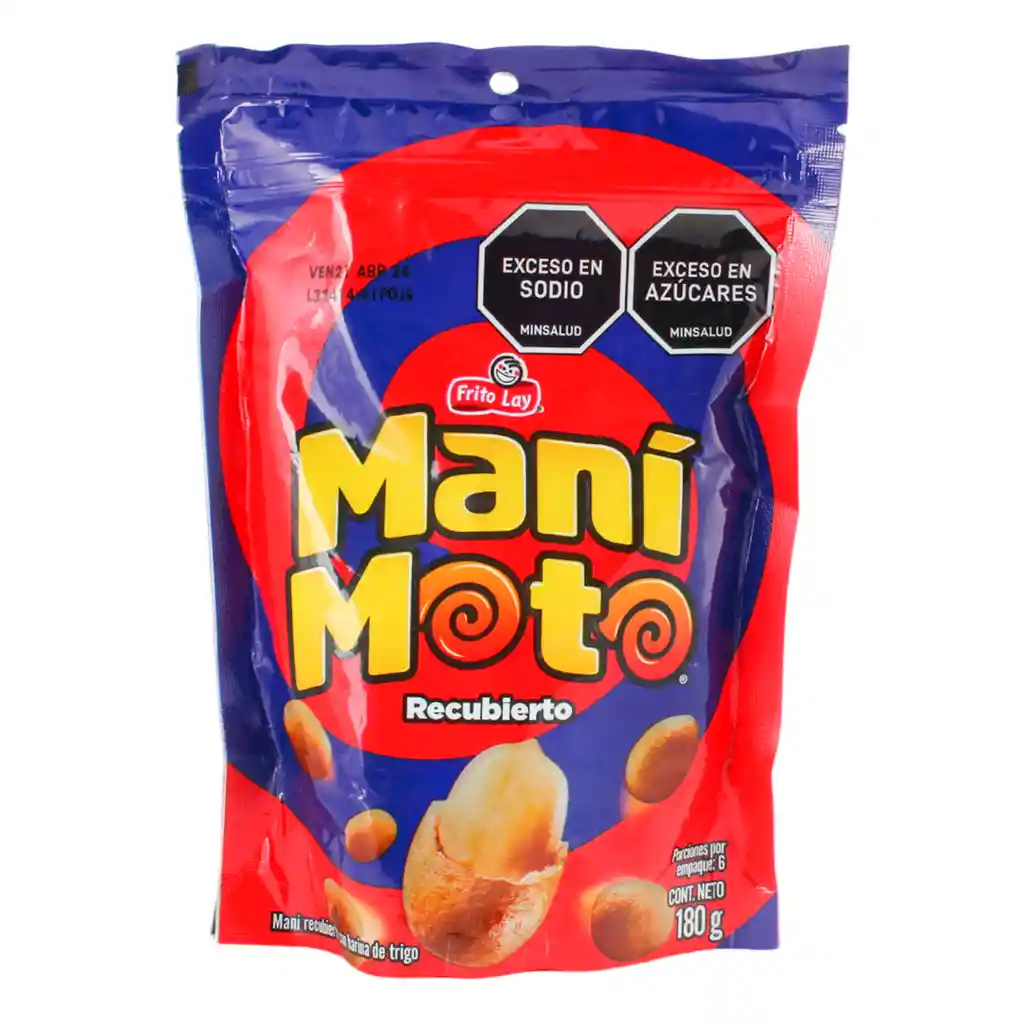 Mani Moto Maní Recubierto Con Harina de Trigo 180 g