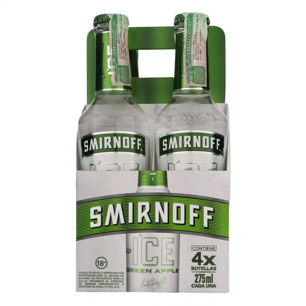 Smirnoff Ice Cóctel de Sabor Manzana Verde