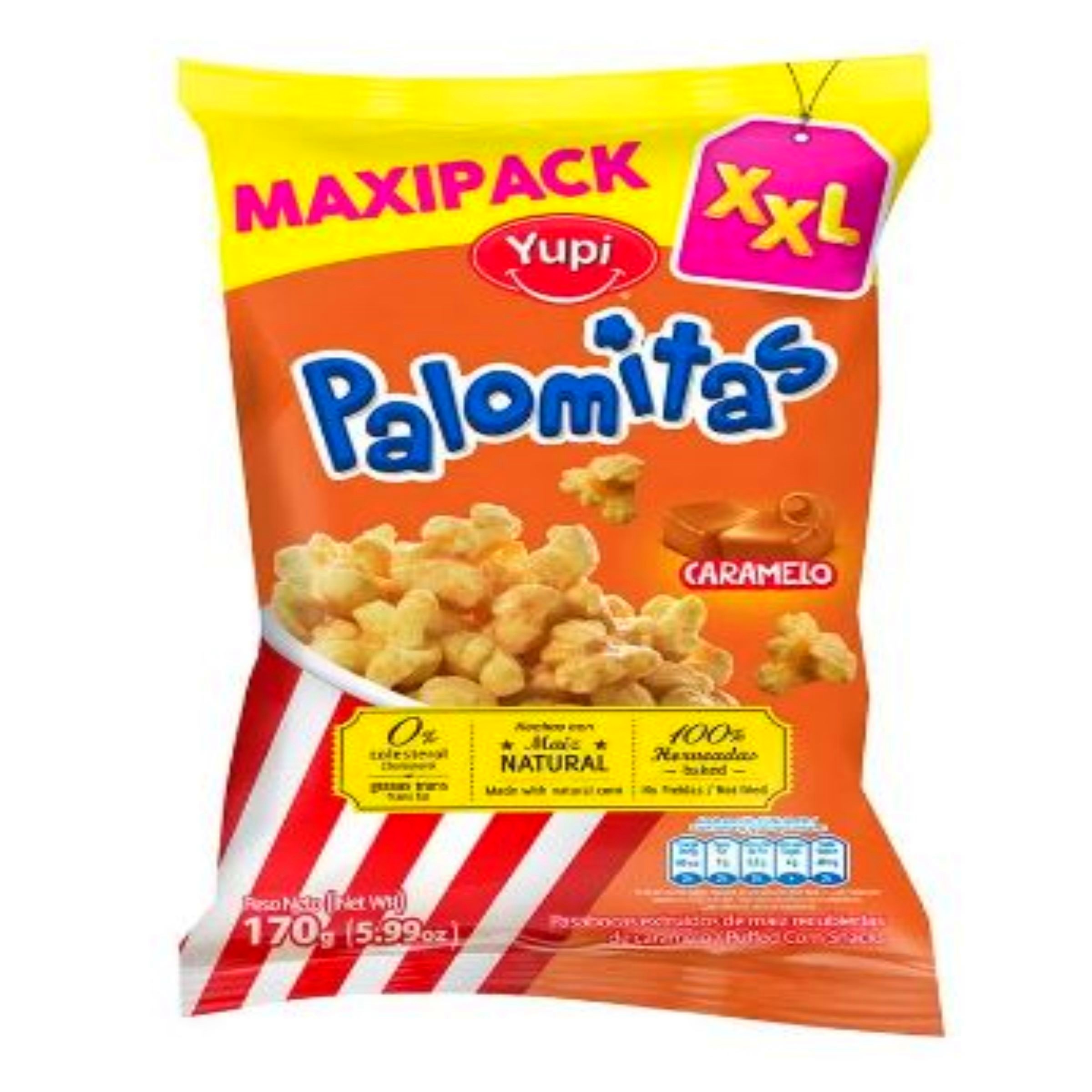 Yupi Palomitas Sabor Caramelo 170 g