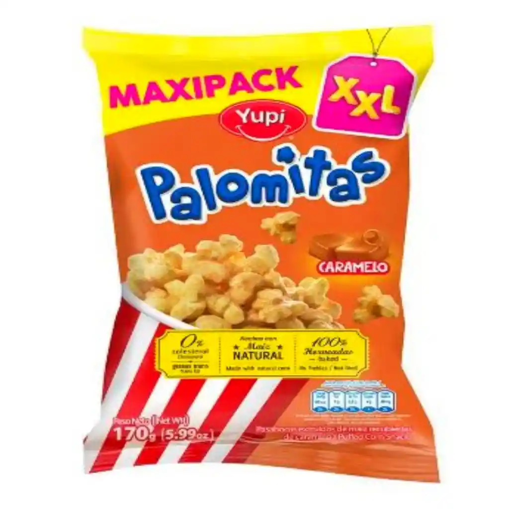 Yupi Palomitas Sabor Caramelo 170 g