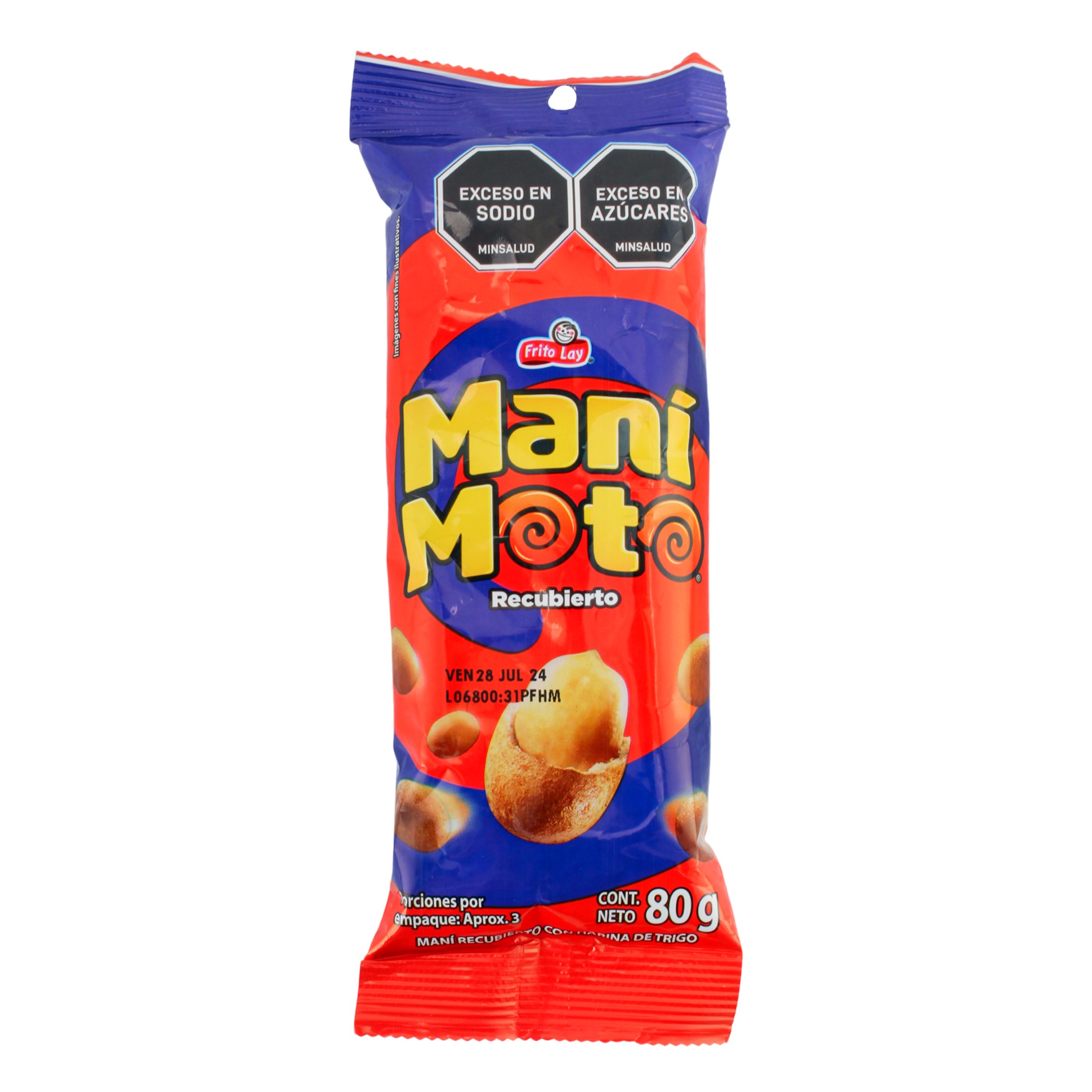 Mani Moto Snack Natural 80 g