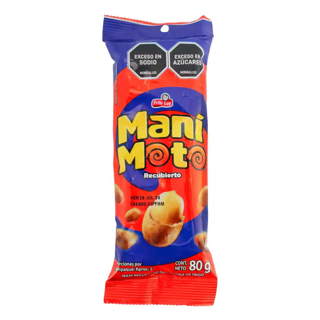Mani Moto Snack Natural 80 g