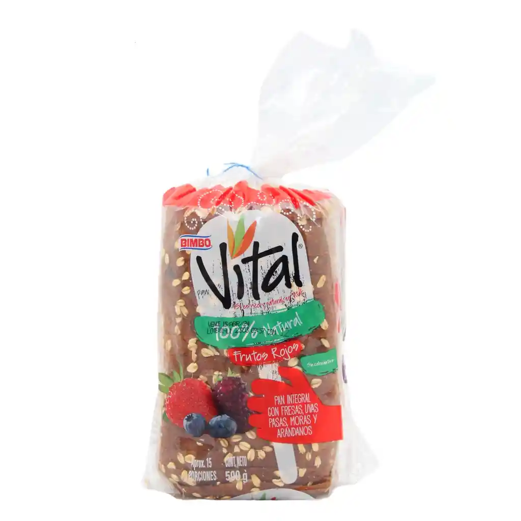 Vital Pan Natural Frutos Rojos 500 g