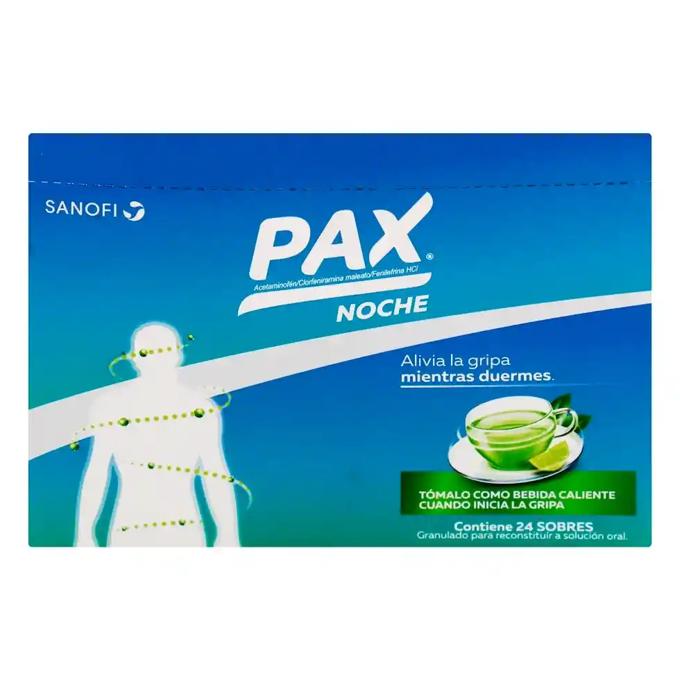 Pax Antigripal Noche Acetaminofén 18 g