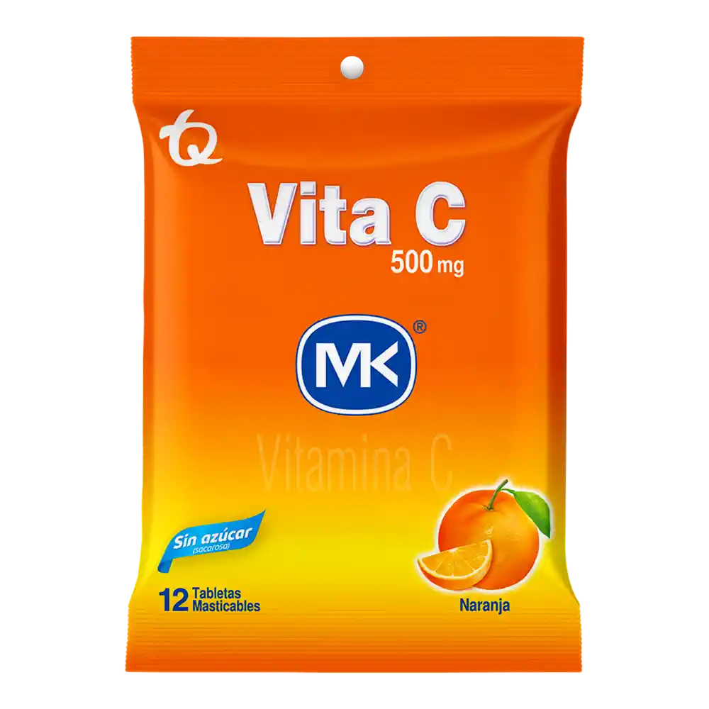 Vita C Mk Vitamina C 500mg Naranja Sobres x12