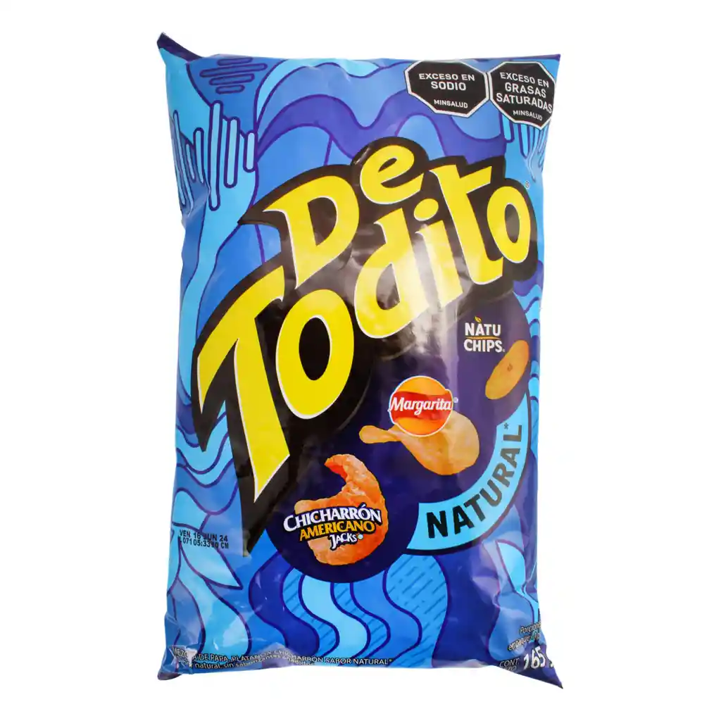 De Todito Snack Sabor Natural 165 g