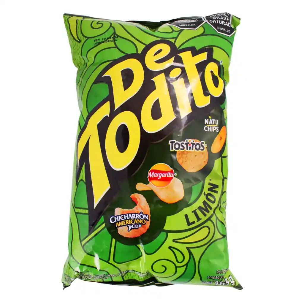 De Todito Snack Sabor Limón 165 g