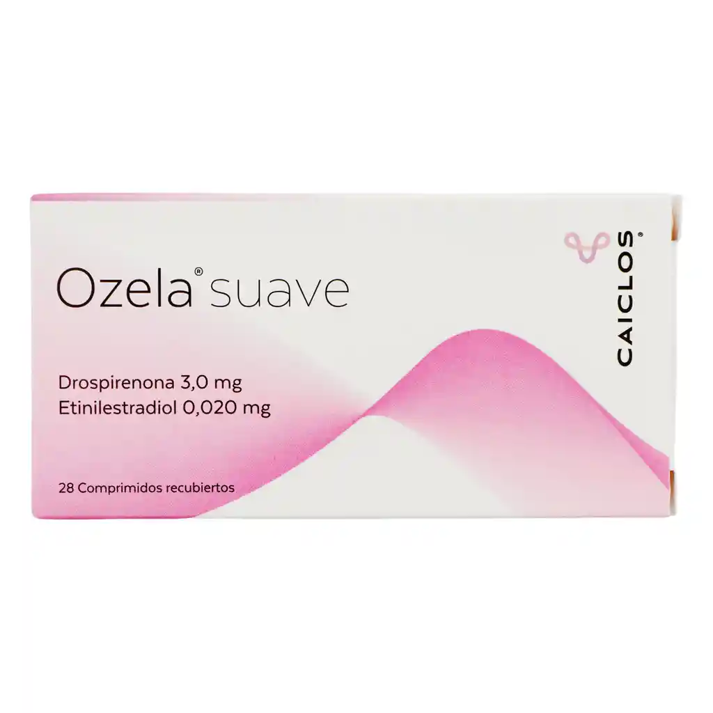 Ozela Suave Anticonceptivo Drospirenona 3.0 mg/0.020 mg Caja x28 Tabletas