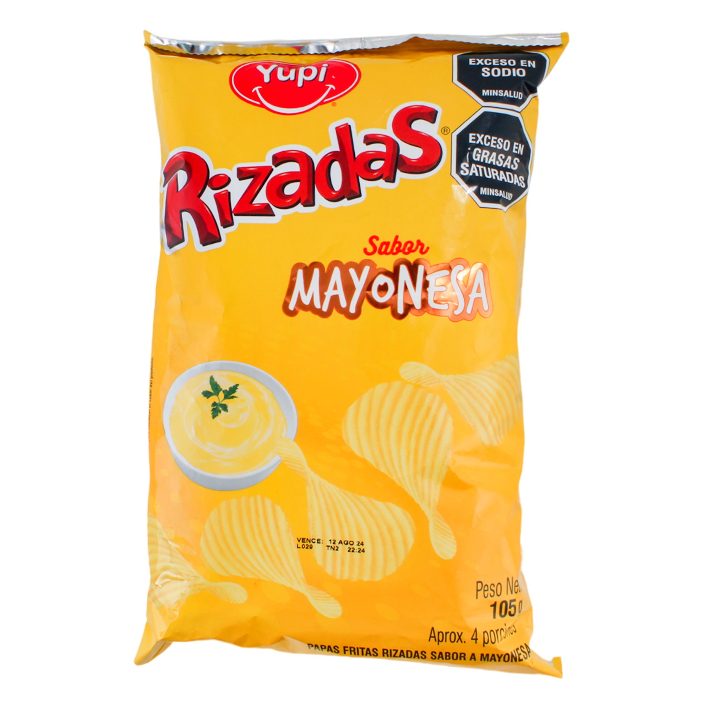 Rizadas Papas Fritas Sabor Mayonesa 105 g