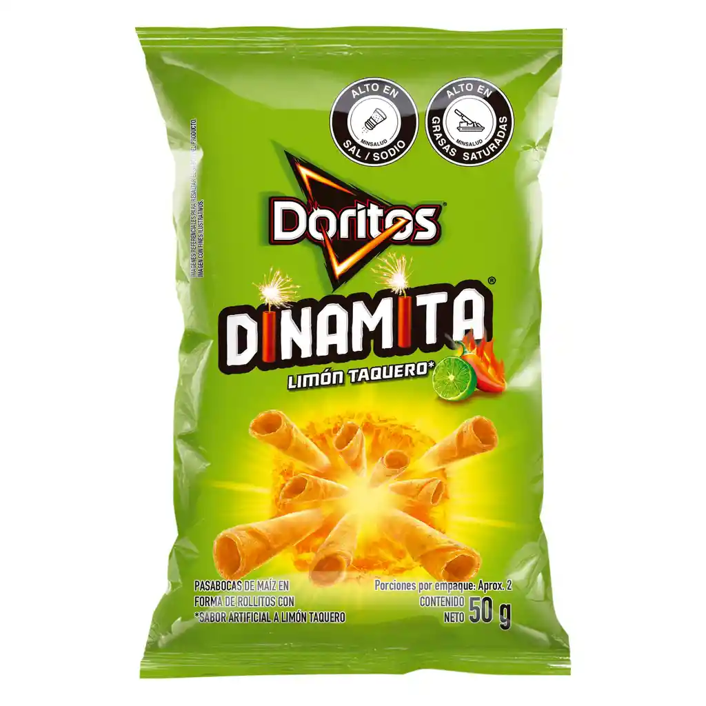 Doritos Snack Dinamita Limon Taquero 50 g