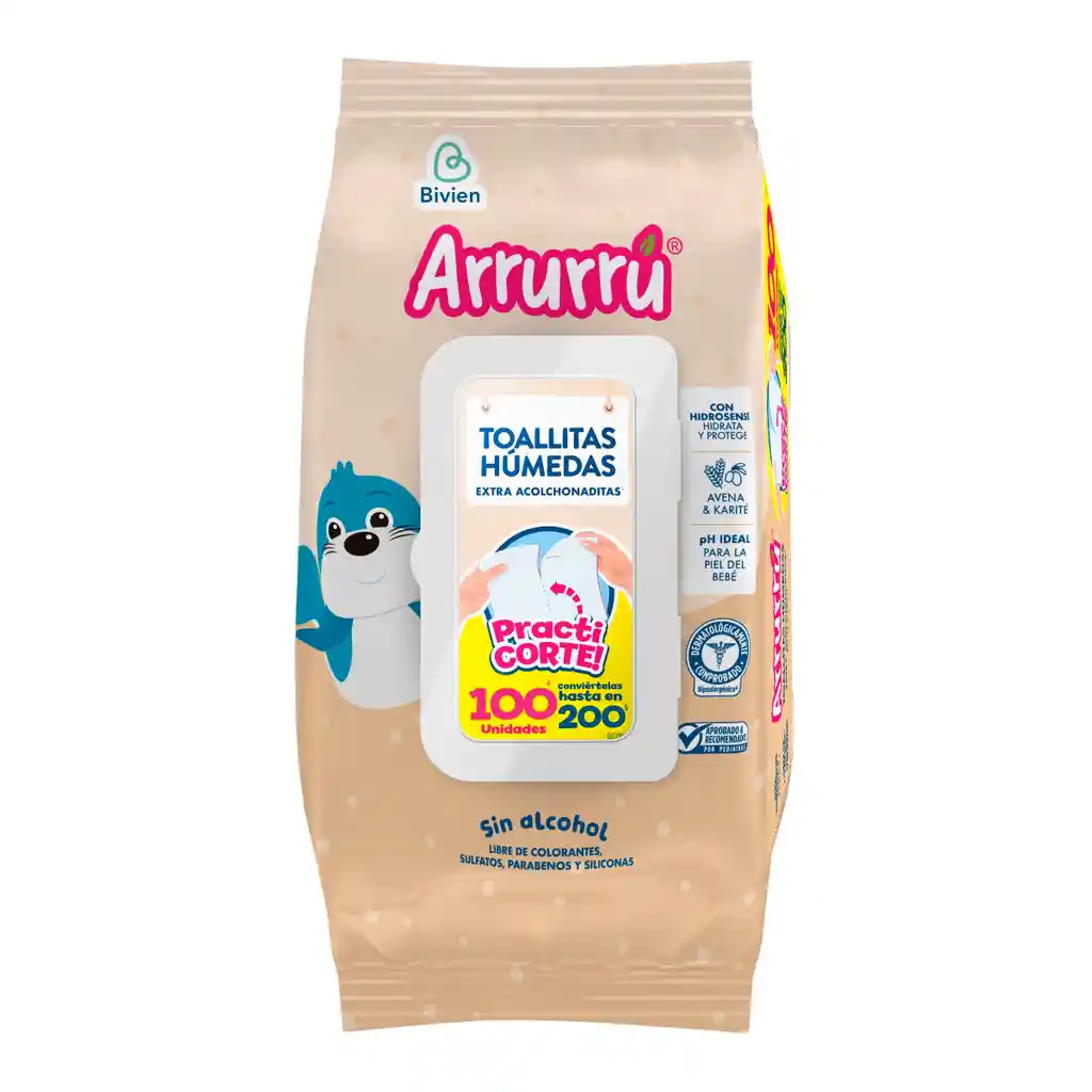 Arrurru Toallitas Húmedas con Avena y Karité