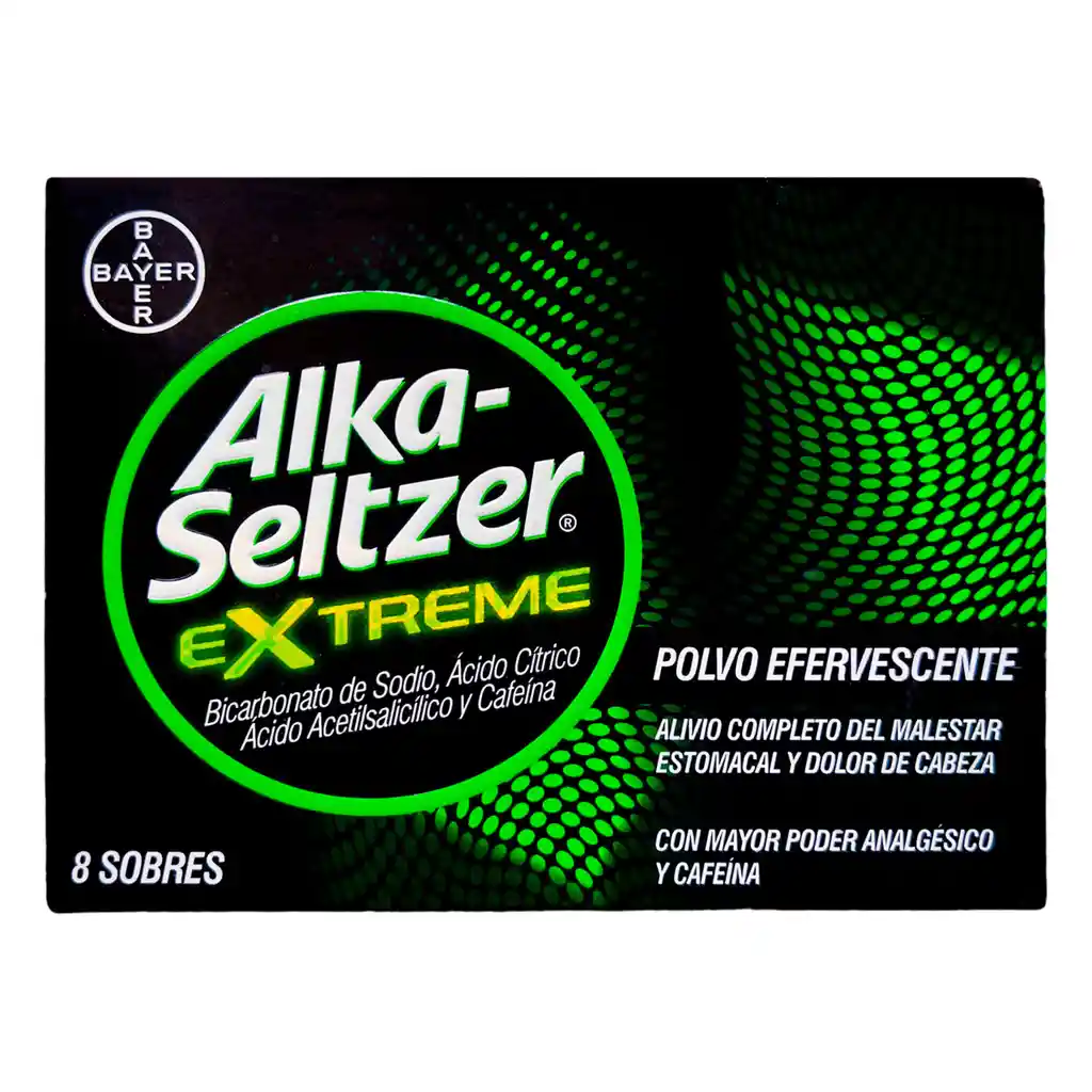 Alka-Seltzer Extreme Tabletas Efervescentes Caja x 8 sobres