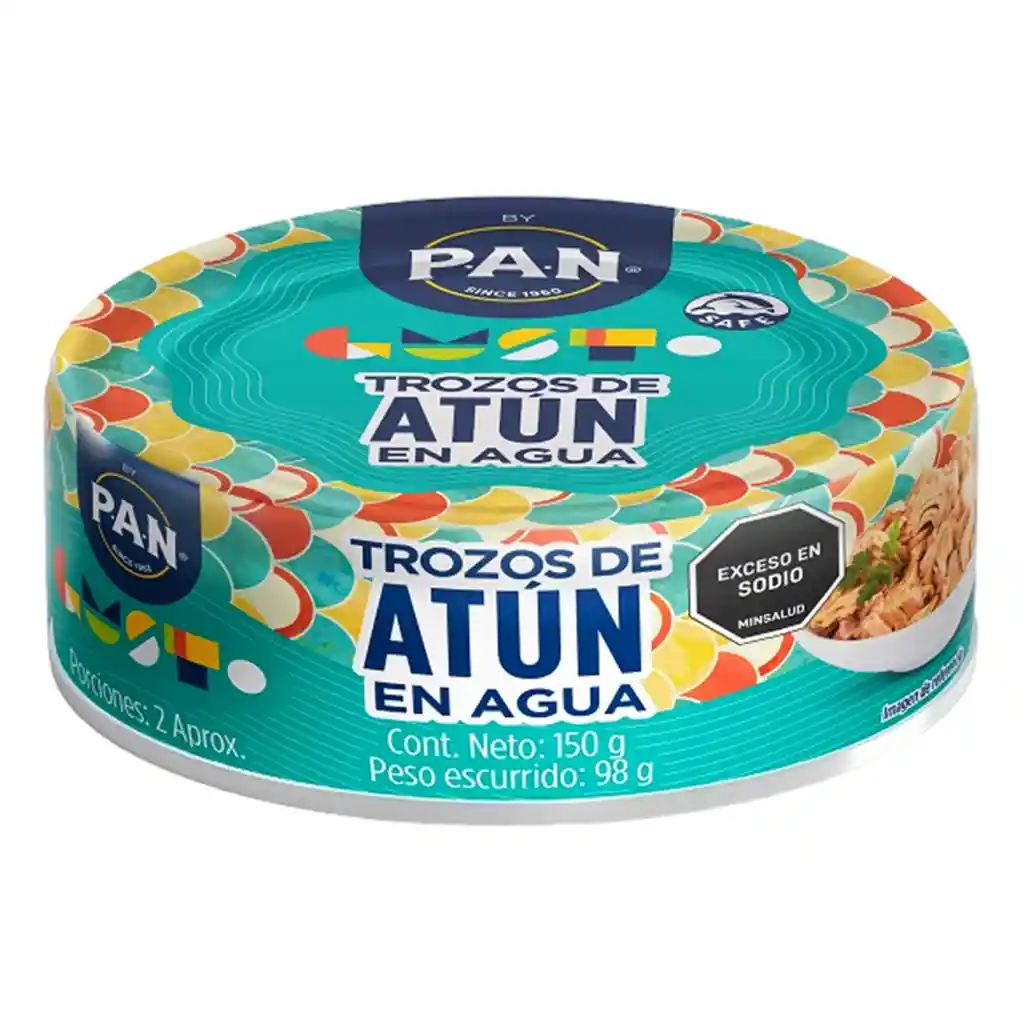 Pan Atún En Agua Trozos 150g