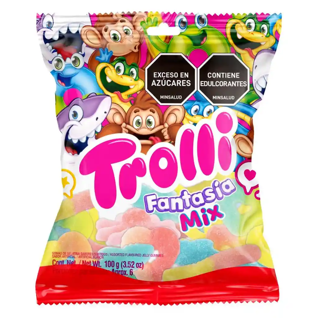 Trolli Goma Gelatina Fantasia Mix 100g