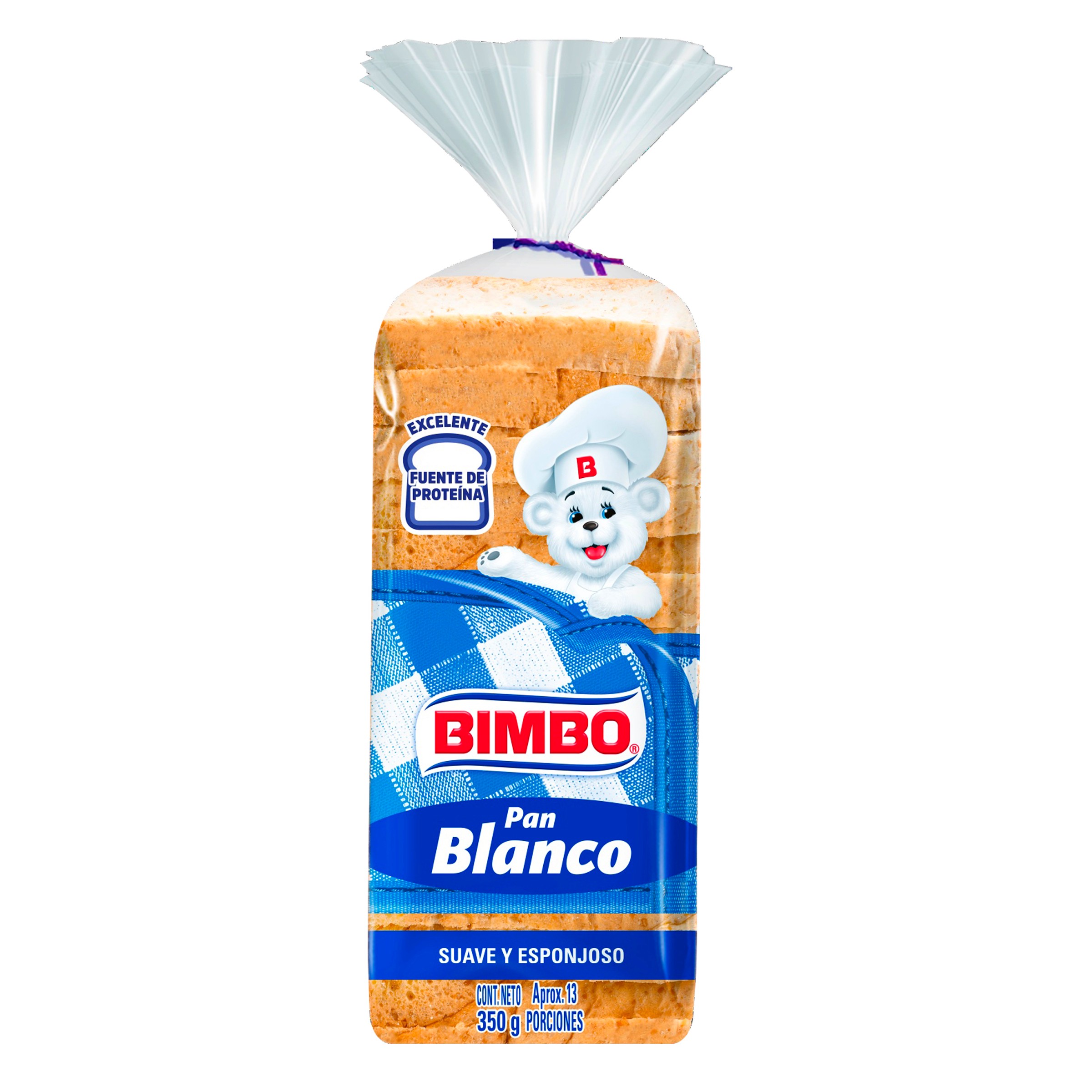 Pan Tajado Bimbo Blanco Suave Esponjoso (350 Gr)