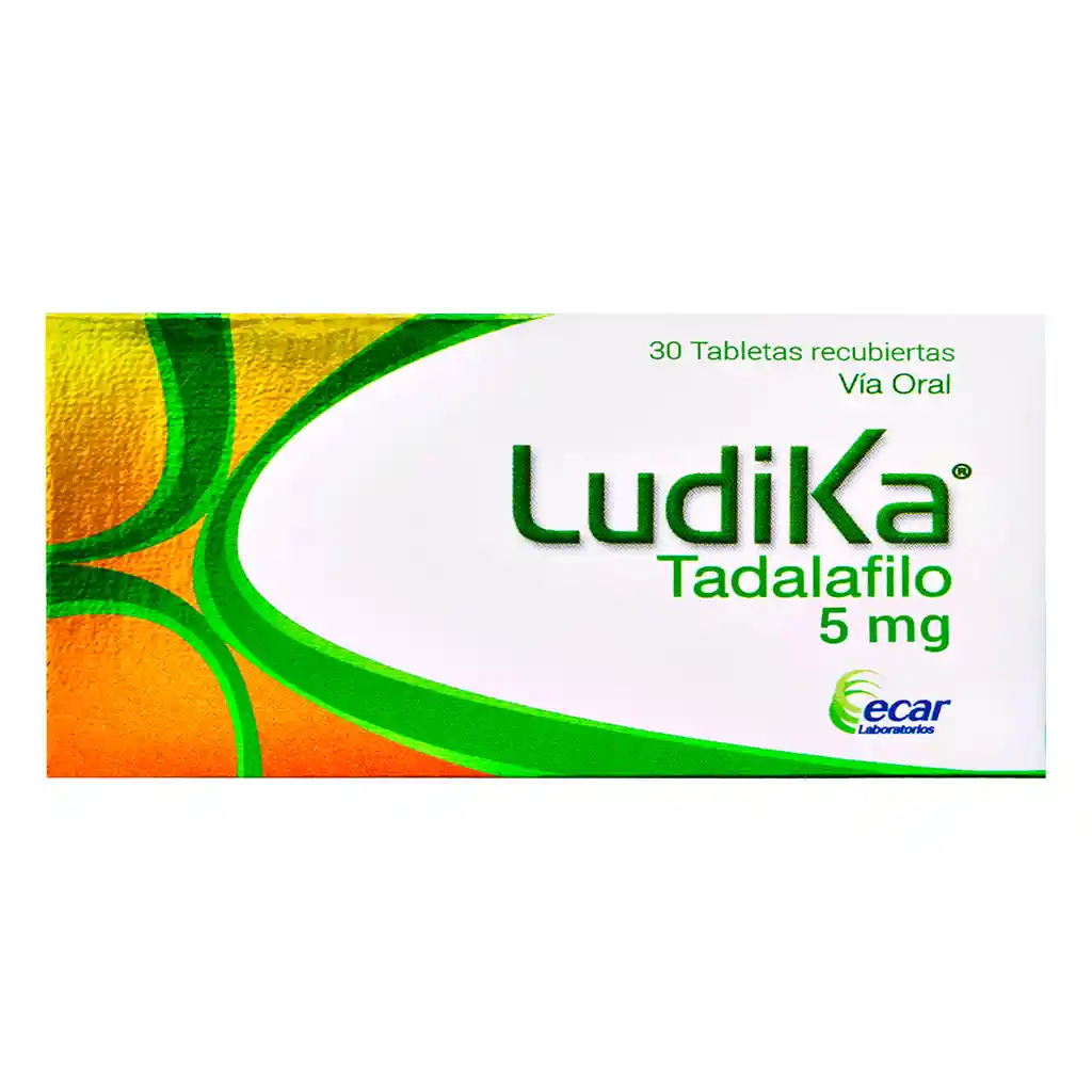 Ludika Tadalafilo 5 mg Tableta Recubierta x30