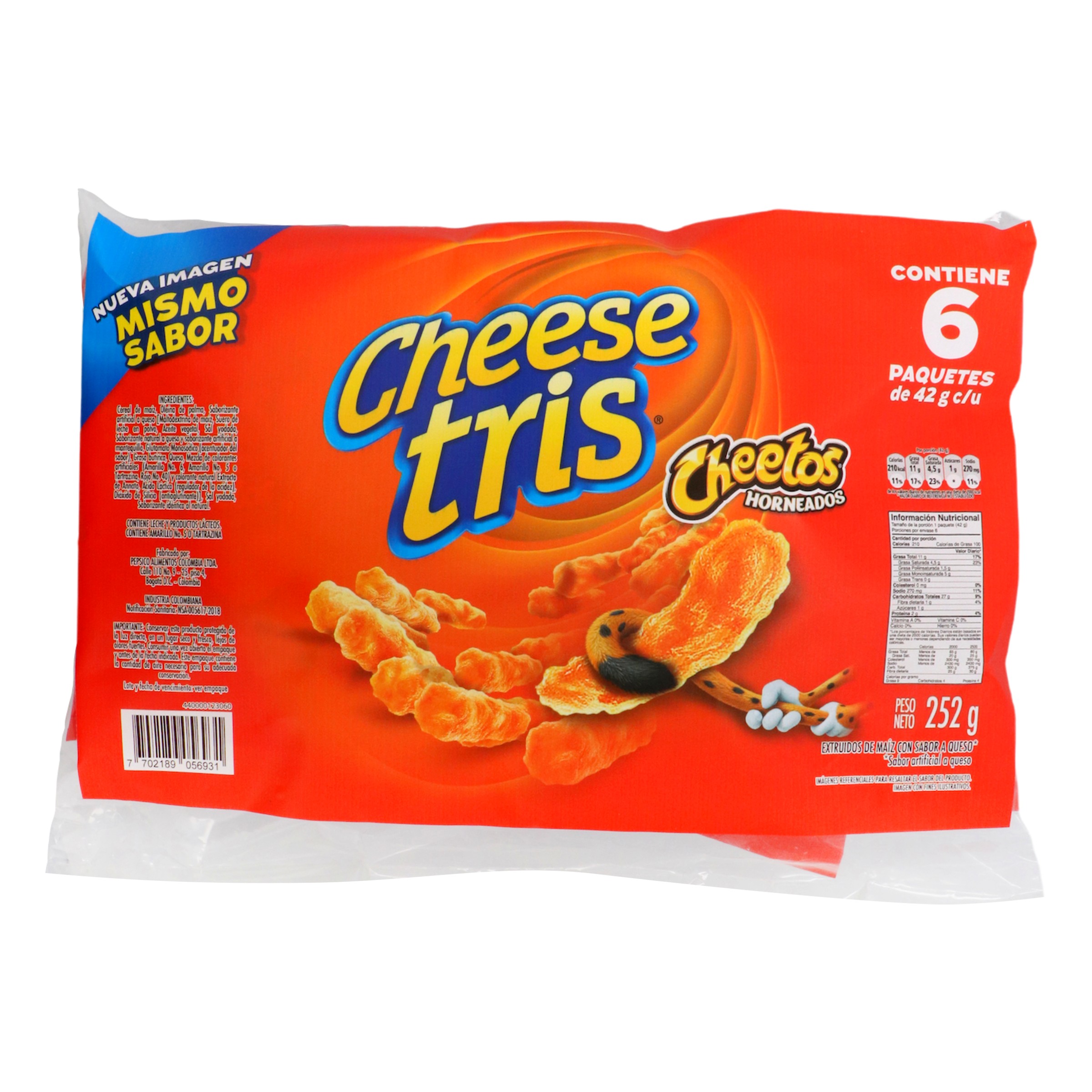 Cheese Pack Tris Snack de Maíz 42 g