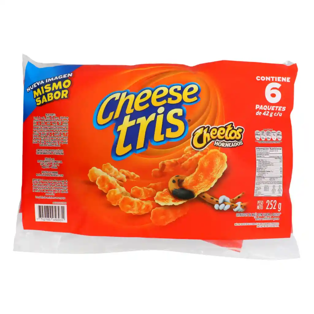Cheese Pack Tris Snack de Maíz 42 g