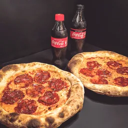 2 Pizzas Diavola con 2 Coca-Cola
