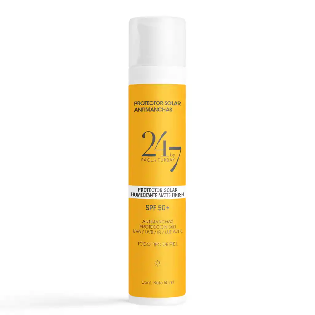 24-7 By Paola Turbay Protector Solar Humectante Matte Finish