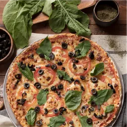 Pizza Napolitana, Rúgula y Aceitunas