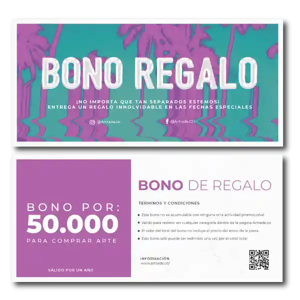 Bono de regalo $50.000