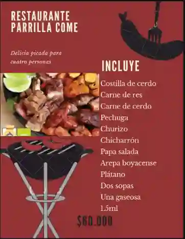 Picada para 4 personas