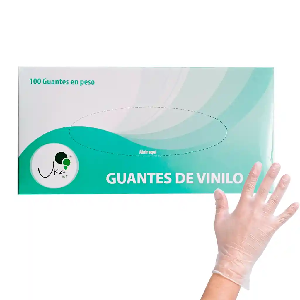 Guantes de Vinilo Talla S Caja x100 Unidades