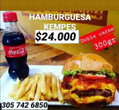 Combo Hamburguesa Kempes