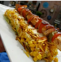 Chuzo Desgranado con Pollo