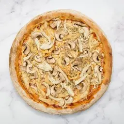 Pizza: Pollo Y Champiñones
