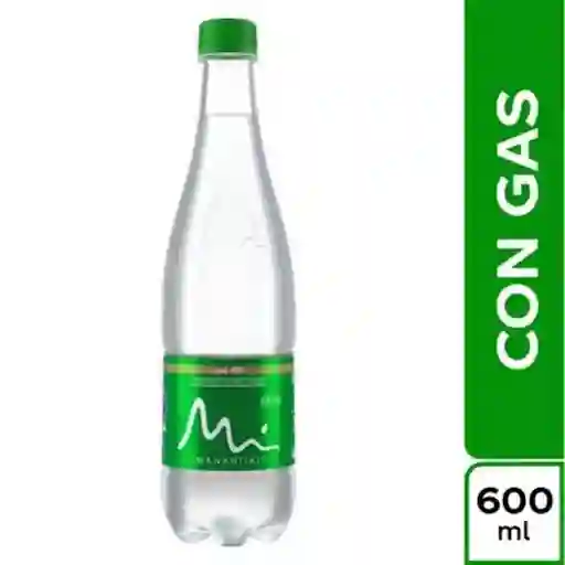 Agua Manantial Con Gas 600ml